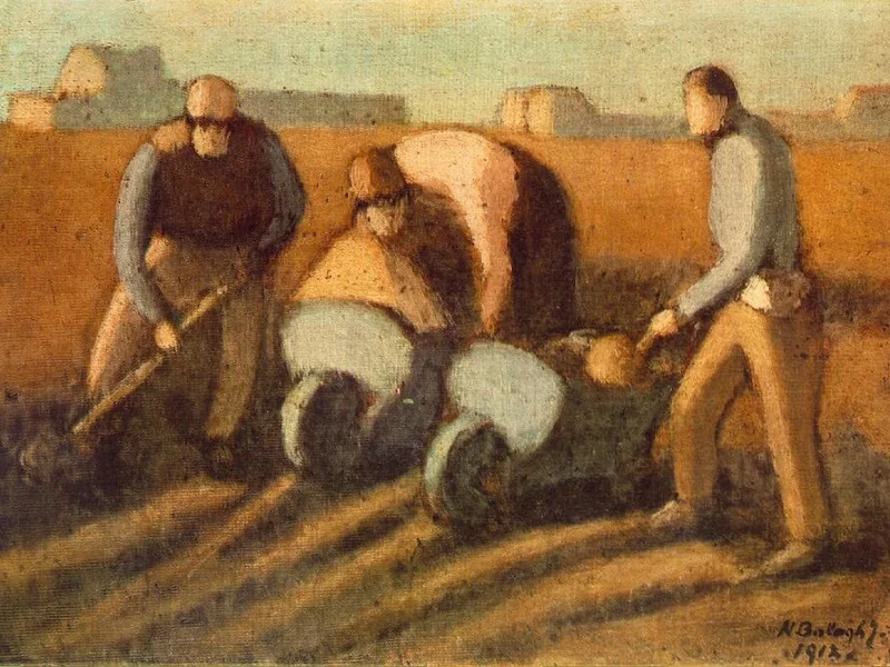 1874-János Nagy Balogh - Operai con carriola